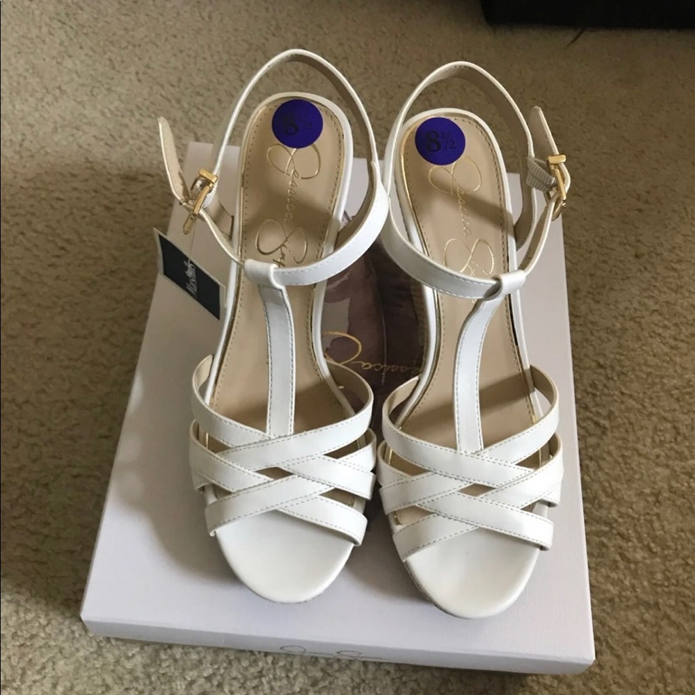 Ladies wedge heeled shoes